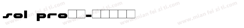 sol pro字体字体转换